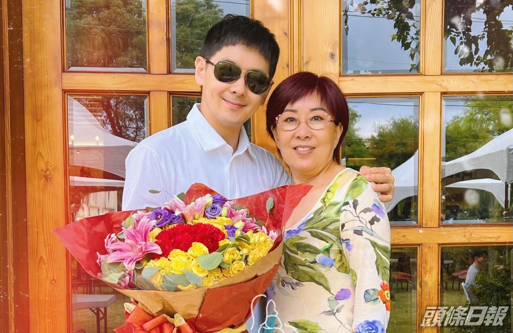 林志穎出院後，母親可以放心。​